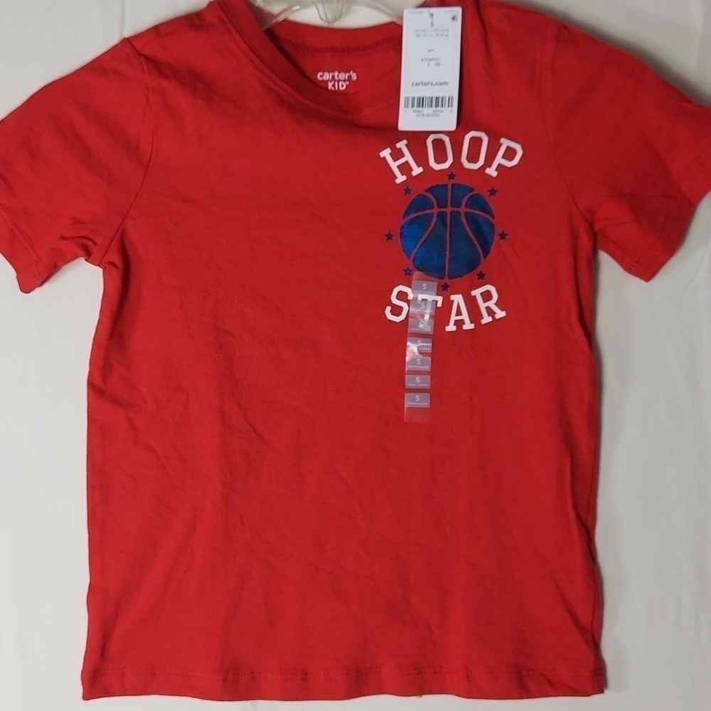 Cater's  Kid Hoop Star Boy's  T-shirt  Size 5